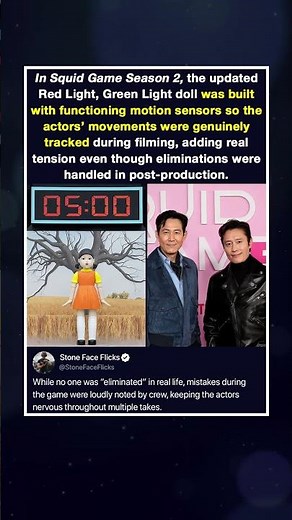 In Squid Game Season 2, the updated Red Light, Green Light doll was built with functioning motion