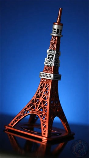 Crushing Things: Eiffel Tower Statue #trending #crush #hydraulicpress #ai