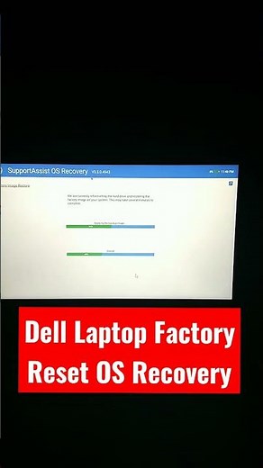 Dell Laptop Factory Image Restore OS Recovery, Windows Reset, Factory Reset, Windows Restore #shorts