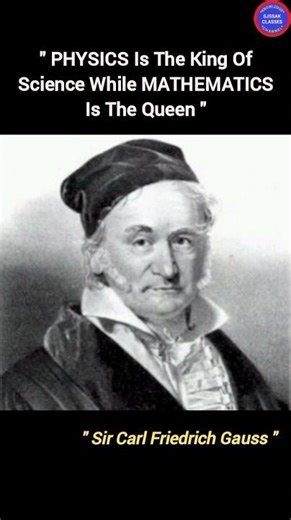 Thought Of Sir Carl Friedrich Gauss #physics #mathematics #quotes
