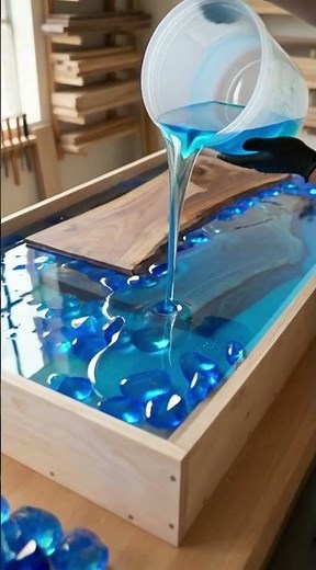 Satisfying Epoxy River Table - Full Build #woodworking #diy
