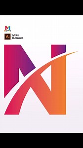 268 reactions · 35 shares | Gradient "N" Design in Illustrator!  #design #graphicdesign #art #creative #digitalart #illustration #adobeillustrator #letterdesign #typography #gradient #reels #designreels #explorepage #instaart #designinspiration | Graphic Mixxx | Facebook