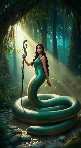 The Beautiful Snake Lady 🔥🧿 | Naagin Transformation Short