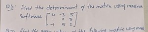 Q6. Find the determinant of the matrix using maxima Software \l... | Filo
