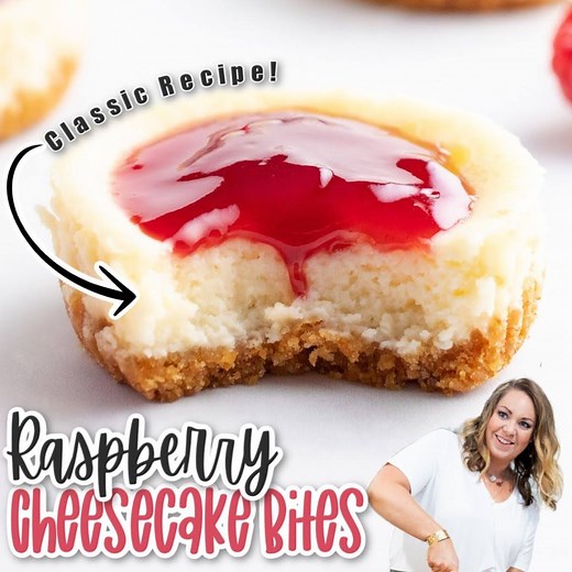 16K views · 216 reactions | RECIPE-->https://realhousemoms.com/raspberry-cheesecake-bites/ These RASPBERRY CHEESECAKE BITES will be a delicious addition to your holiday dessert menu! | Real Housemoms | Facebook