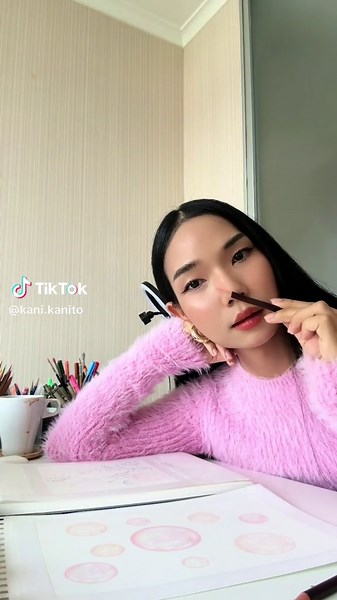 Pink 🩷🌷#artist #art #painting