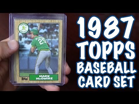 1987 Topps Baseball Card Set