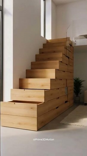 Hidden Storage Genius: Space-Saving Staircase Drawers for Duplex Living