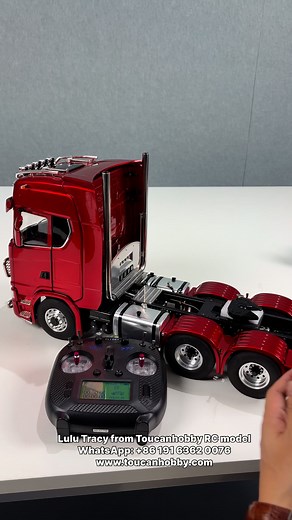1.3M views · 13K reactions | No need to open the cabin to add smoke liquid anymore , simply just unscrew the oil tank on the Lesu 6x6 metal chassis of the 770s tractor truck in 1/14 scale  #Lulu #rcchick #toucanhobby #rclife #truck #tractor #RC #rcaddict #scalerc | Lulu Tracy | Facebook