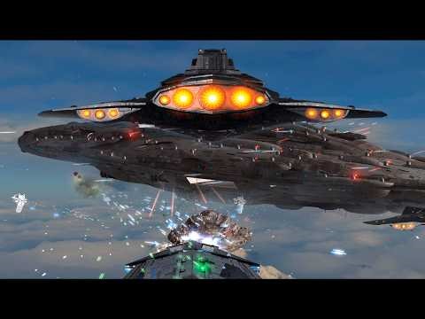 Ultra Star Destroyer Imperium vs All Resistance | Empire at War Battle