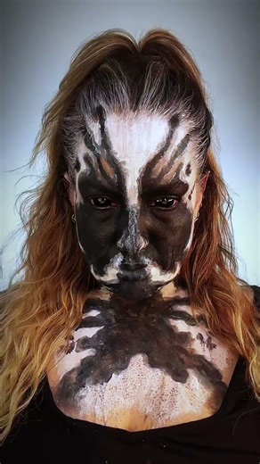 Turning Myself Into an Ink Blot Test 🖤 #Shorts