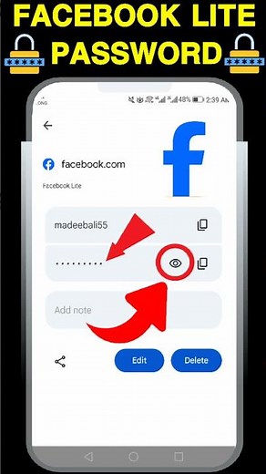 Facebook lite ka password kaise pata kare 2026 | How to find facebook lite password 2026 #shorts