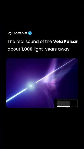 This is the real sound of the Vela Pulsar a neutron star about 1,000 light-years away.