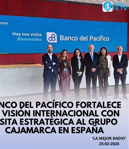 ATENTOS: En el marco de su estrategia de expansión y fortalecimiento institucional, el Banco del Pacífico realizó una visita oficial al Grupo Cajamar, en España, con el objetivo de conocer de primera mano su modelo de banca agroalimentaria, innovación financiera y sostenibilidad. La delegación ecuatoriana estuvo encabezada por su presidente, Iván Andrade, quien destacó la importancia del intercambio de experiencias para impulsar la modernización del sistema financiero y fortalecer el desarrollo 