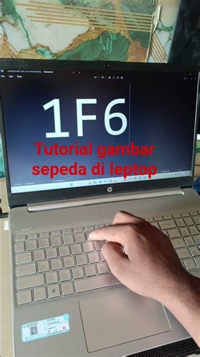 tutorial gambar sepeda di leptop #fypyoutube #fypシ゚viral #monetization