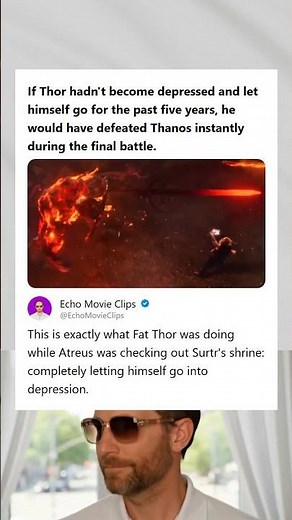 If Thor Didnt Get Depressed He Would Have Killed Thanos Immediately