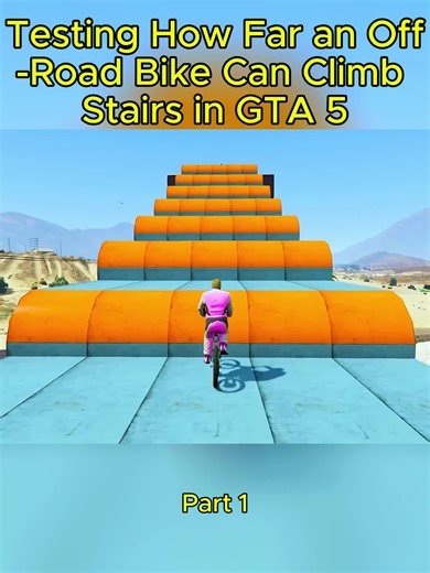 Testing Off-Road Bike Stairs Climb in GTA 5