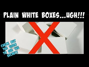 NO MORE PLAIN WHITE BOXES!! awesome box making design idea! COME SEE!