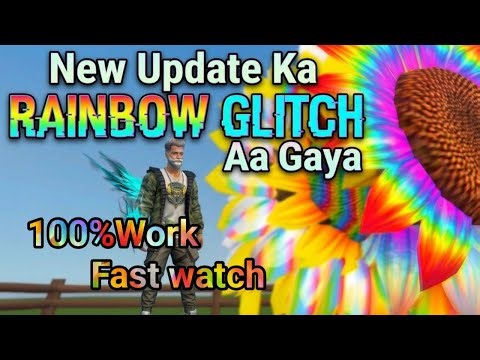 Free fire free garden Rainbow new glitch 🌈 Sunflower Rainbow Glitch | free fire garden craftland