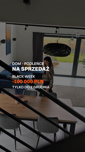 BLACK WEEK w In-Home – 𝟭𝟬𝟬 𝟬𝟬𝟬 𝗣𝗟𝗡 taniej do wtorku! Nowoczesny dom z 2020 r. w Podleńcach 226 m² użytkowe • 1967 m² działki • pełna energooszczędność Szukasz domu gotowego do zamieszkania? Ten łączy technologię, komfort i realne oszczędności - koszt ogrzewania to ok. 2500 zł rocznie. Najważniejsze atuty: → pompa ciepła, fotowoltaika, rekuperacja → smart home - sterowanie z aplikacji → jacuzzi, piękny ogród, robot koszący → garaż na 2 auta → świetny układ pomieszczeń - idealny dla rodzi