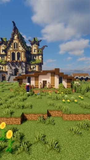 Cozy Medieval Village House | Small Aesthetic Survival Build