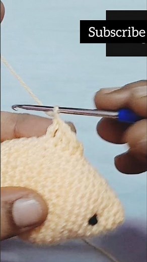Cute fish tutorial 👆 #crochet #crochetcrosai #tutorialamigurumicompleto #amigurumi