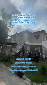 BDO FORECLOSED PROPERTY 📍 Location: Kensington Phase 7, Lancaster New City, Brgy. Navarro, General Trias City, Cavite 💰 Starting Bid: ₱1,692,570(End of bidding date: December 09, 2025) 🏡 Details: 2-storey Corner Unit, 3BR, 1T&B, Service Area, Balcony, Carport 📏Lot Area: 64Sqm 🏡 Floor Area: 51Sqm 🏦 Available Through Bank Financing (BDO Home Loan) 💰 10% DOWNPAYMENT Spot payment or installment (up to 4 months) 🏡 90% BANK HOME LOAN Loan term up to 20 years 💳 Reservation Payment Options: Man