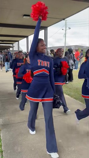 TROJAN WALK — CHHS Football headed to PLAYOFFS today! 🧡💙 11.07.25 @ Vigor Let’s GO! | Charles Henderson High School