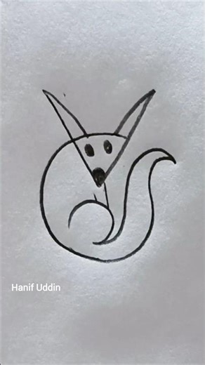 how to draw a beautiful Fox 🦊❤️ #art #drawing #artist #artwork #draw