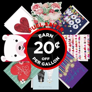Show your loved ones (and your wallet) how much you care. Save 20¢ per gallon with a $15 Hallmark products purchase. Valid through 2.18.2020 | Hy-Vee | Facebook