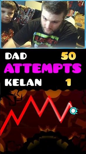 It took me ONE ATTEMPT to beat him #geometrydash #gdchallenge #gd