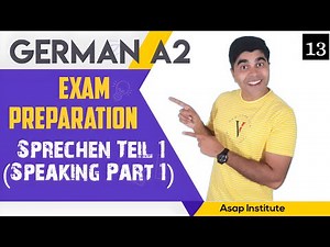 Goethe A2 Speaking exam✍️ 🗣️ | How to pass German A2 Speaking exam part 1 ✍️📚 |Sprechen Teil 1 🔊