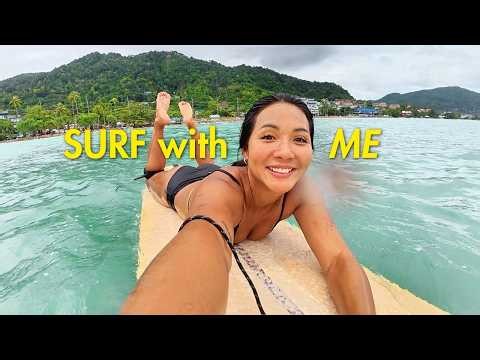 SURF WITH ME: Longboard Session at Kalim Beach