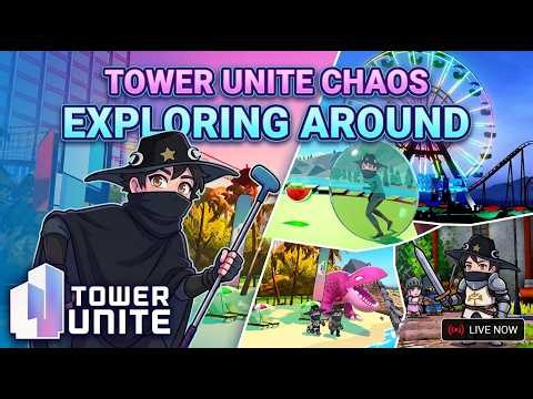 Exploring EVERYTHING in Tower Unite! 🎢 (Minigames, Plaza & Secrets) (Horizontal Stream)
