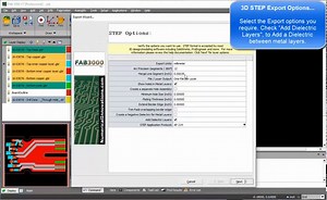 Convert Gerber-Drill to STEP using FAB3000