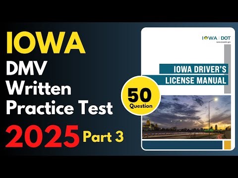 Iowa DMV Permit Practice Test | Part 3 | USA DMV Permit Practice Test