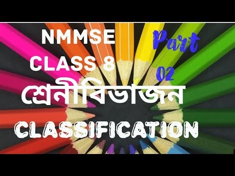 শ্রেনীবিভাজন || Classification || NMMSE Class-8 || MAT || Part -02 classes ||