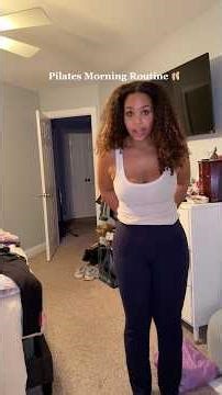 Starting My Day with Pilates #pilates #morningroutine #getreadywithme