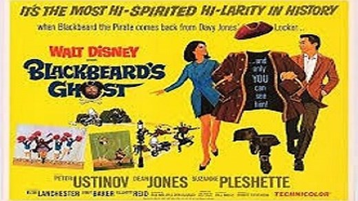 ASA 🎥📽🎬 Blackbeard's Ghost (1968) a film directed by Robert Stevenson with Peter Ustinov, Dean Jones, Suzanne Pleshette, Elsa Lanchester