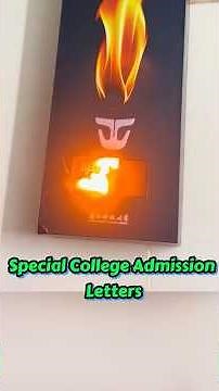 Unique College Admission Letters #learnchinese #chineseculture #college #students #paper #technology