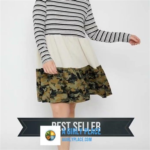 Tiered Color Block Dress