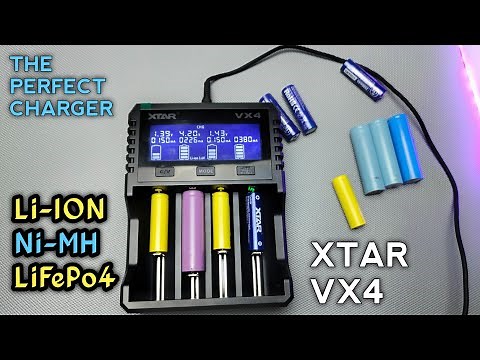 XTAR VX4 li-ion, Ni-MH and LiFePo4 Charger | Review