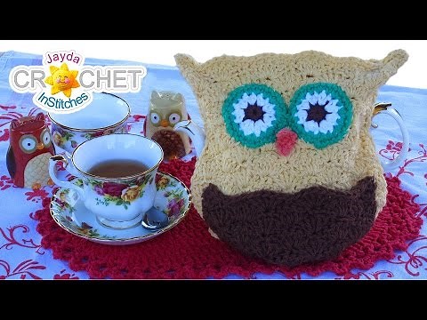 Owl Tea Pot Cozy Crochet Pattern & Tutorial