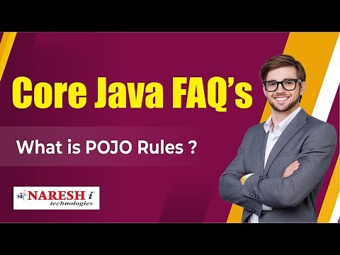 What is POJO? Rules? | Core Java FAQs Videos | Naresh IT