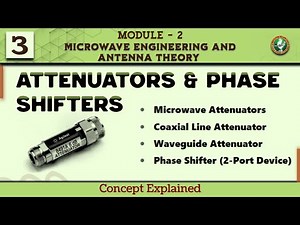 3 Attenuators & Phase Shifters Explained | Microwave Engineering | 7th Sem ECE VTU