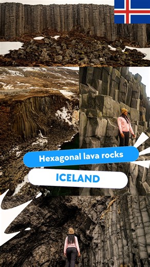 Nayana Prakash on Instagram: "Iceland’s unique landscapes feature stunning basalt columns, formed by rapid cooling of lava. Typically, lava cools down to form basalt rocks, but basalt columns are a rare and breathtaking sight. These columns occur when lava cools suddenly, often in cold environments, resulting in hexagonal or pentagonal shapes. In Iceland, basalt columns can be found in various locations, showcasing nature’s artistic prowess. One notable example is the Hallgrímskirkja church in R