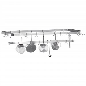 Advance Tabco SWT-36 Smart Fabrication 36" Rear or Splash Mount Stainless Steel Pot Rack / Utensil Rack