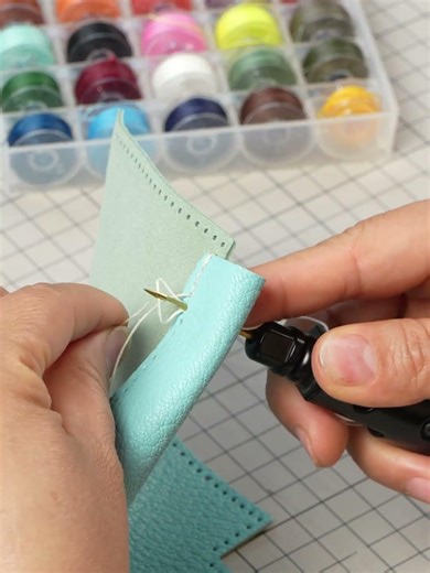 The lock stitch is like a sewing machine. It can be powerful when holding the wooden handle.