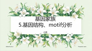 5.基因家族分析（基因结构和motif分析）