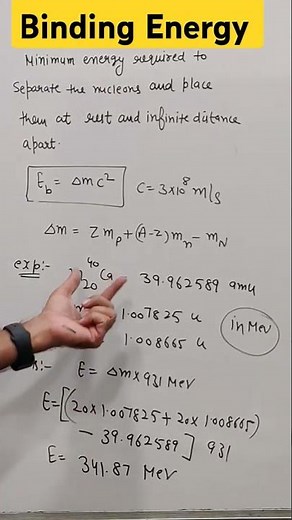 Binding energy | Nuclei class 12